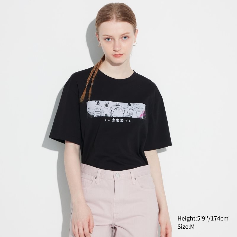 Black Uniqlo Bleach: Thousand-year Blood War Ut Short-sleeve Graphic Men T Shirts | 8355444