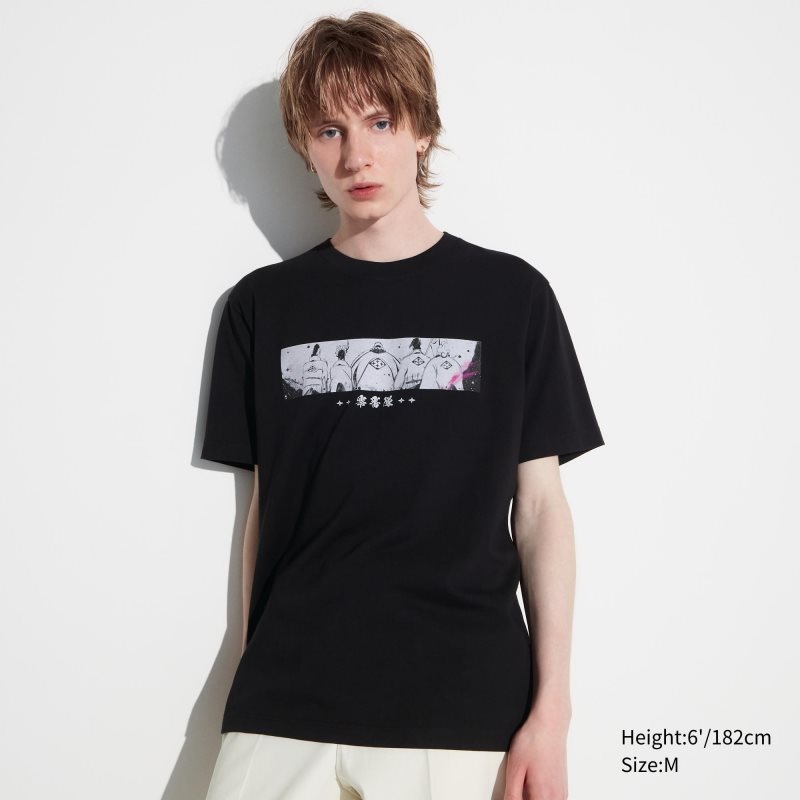 Black Uniqlo Bleach: Thousand-year Blood War Ut Short-sleeve Graphic Men T Shirts | 8355444