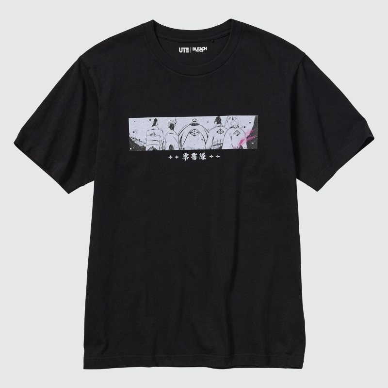 Black Uniqlo Bleach: Thousand-year Blood War Ut Short-sleeve Graphic Men T Shirts | 8355444