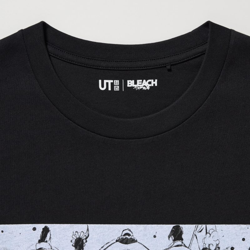 Black Uniqlo Bleach: Thousand-year Blood War Ut Short-sleeve Graphic Men T Shirts | 8355444