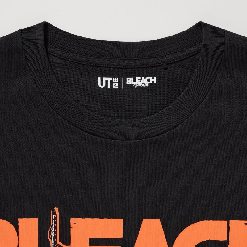 Black Uniqlo Bleach: Thousand-year Blood War Ut Short-sleeve Graphic Men T Shirts | 4374373