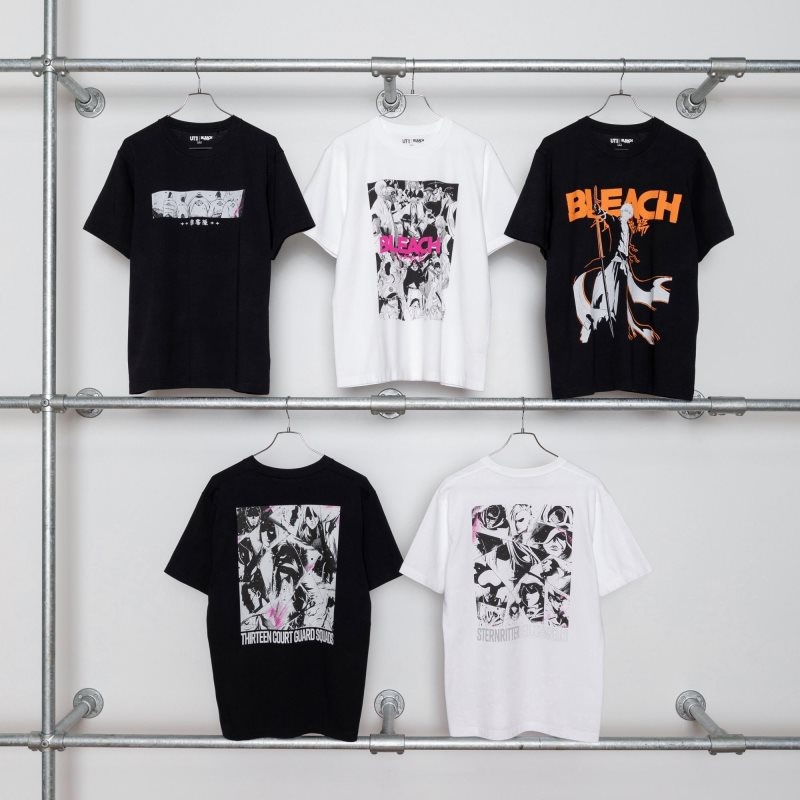 Black Uniqlo Bleach: Thousand-year Blood War Ut Short-sleeve Graphic Men T Shirts | 4374373