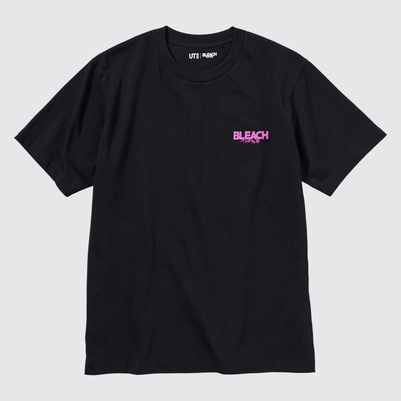 Black Uniqlo Bleach: Thousand-year Blood War Ut Short-sleeve Graphic Men T Shirts | 100612