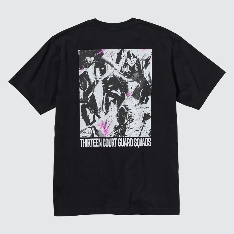 Black Uniqlo Bleach: Thousand-year Blood War Ut Short-sleeve Graphic Men T Shirts | 100612