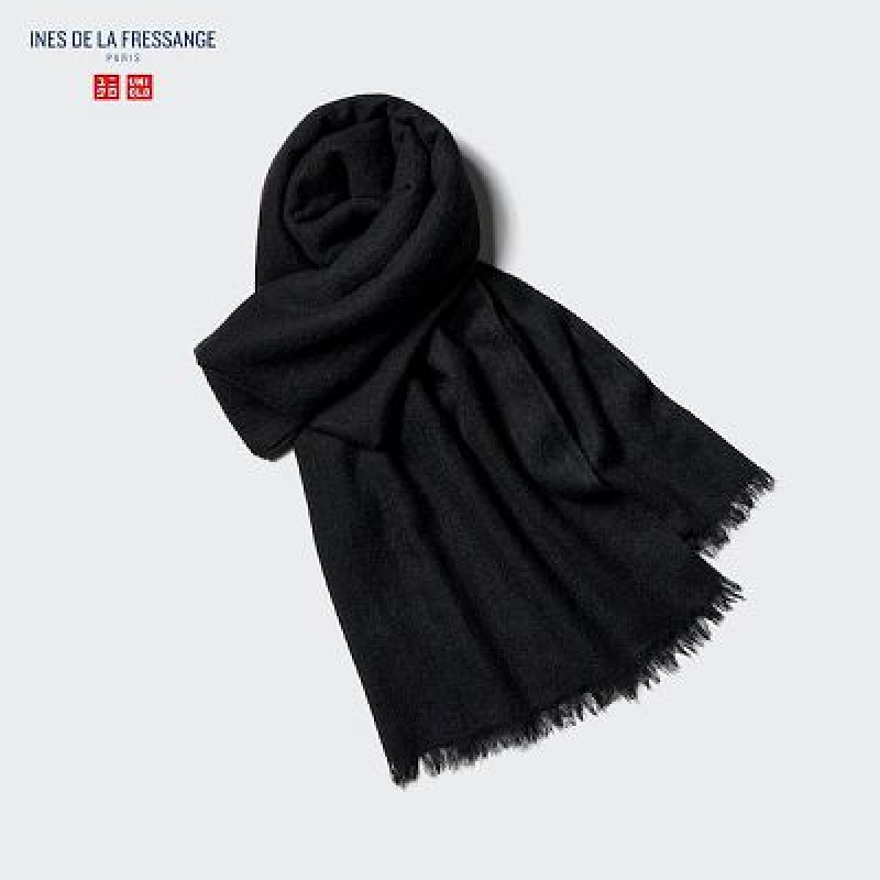 Black Uniqlo Cashmere Stole Women Scarves | 5634671