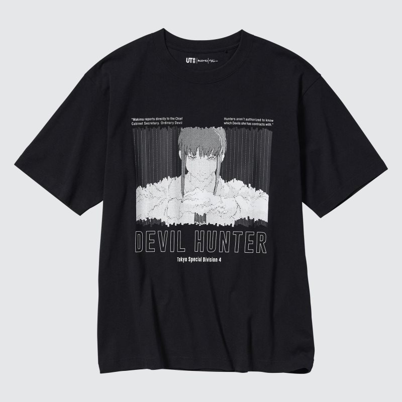 Black Uniqlo Chainsaw Man × Kosuke Kawamura Short Sleeve Ut Oversized Men T Shirts | 6918882