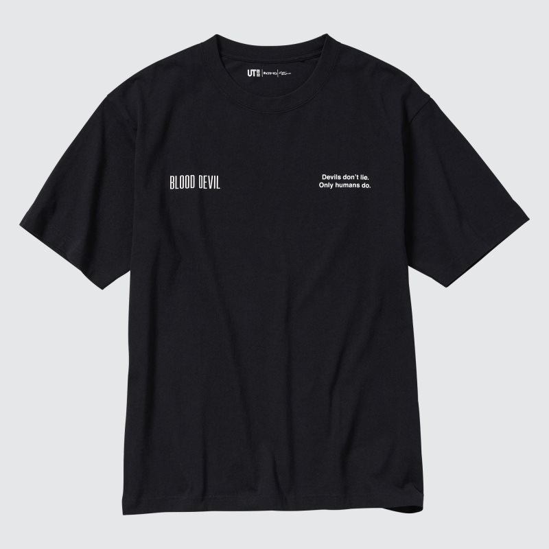 Black Uniqlo Chainsaw Man × Kosuke Kawamura Short Sleeve Ut Oversized Men T Shirts | 7836617