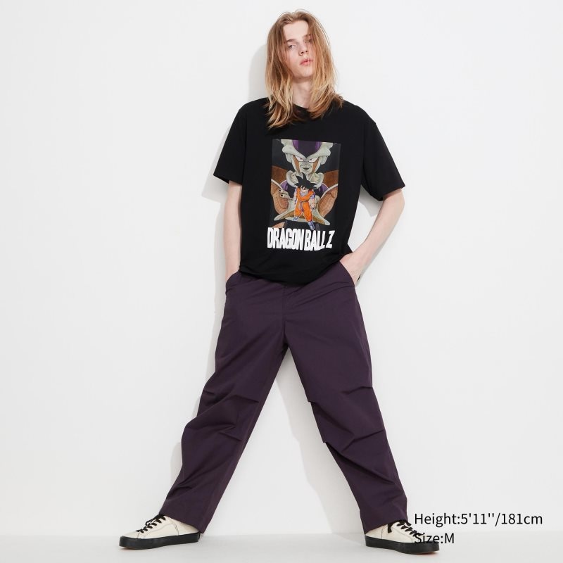 Black Uniqlo Dragon Ball Ut Short-sleeve Graphic Men T Shirts | 8918765