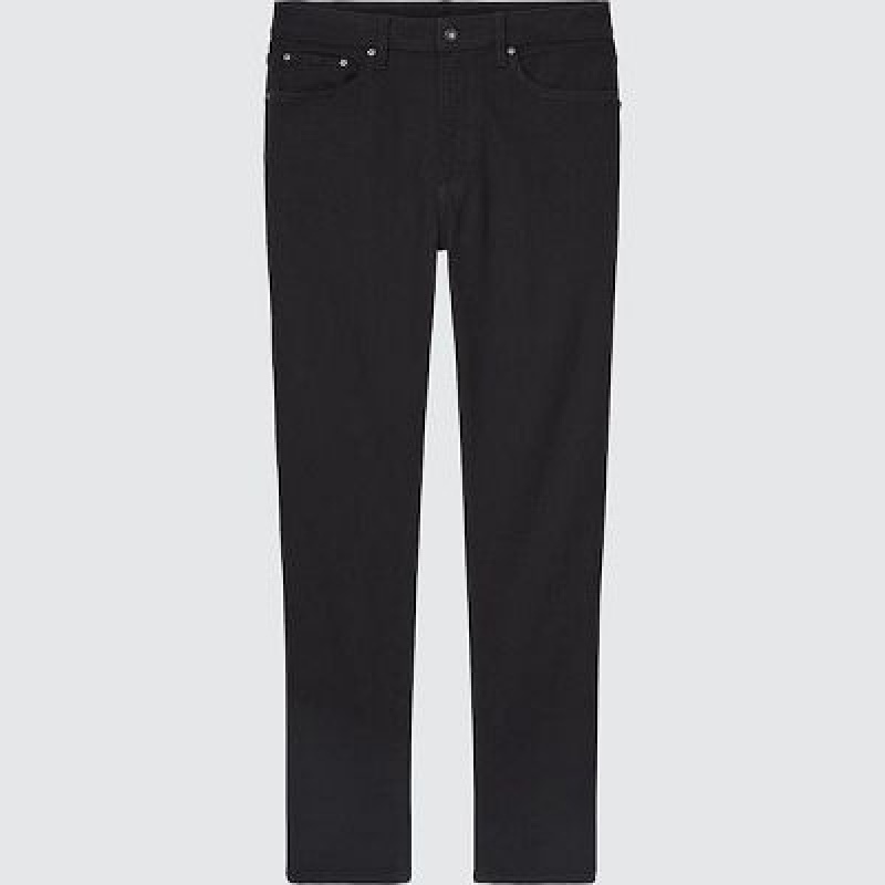 Black Uniqlo EZY Ultra Stretch Women Jeans | 9946093