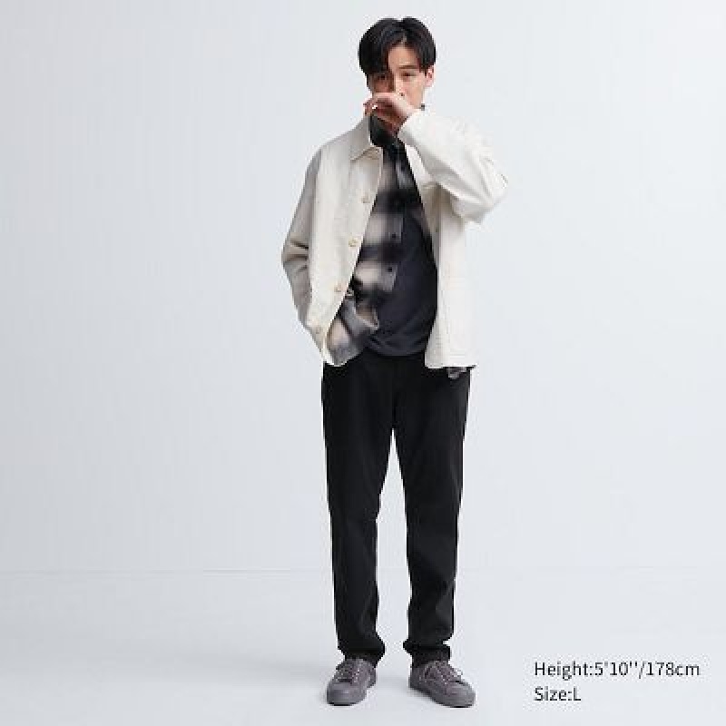 Black Uniqlo EZY Ultra Stretch Women Jeans | 1804907
