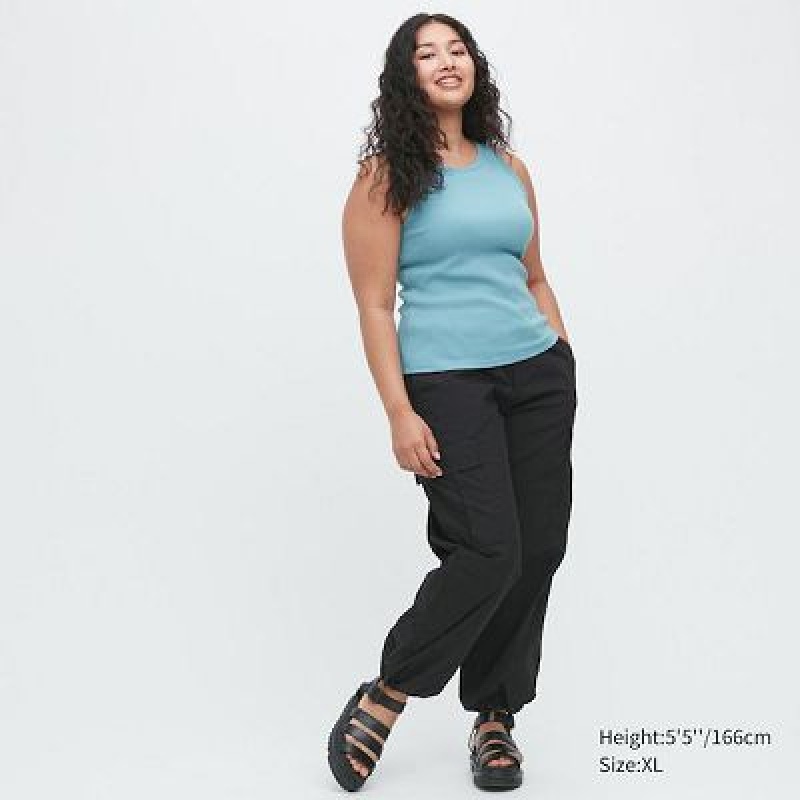 Black Uniqlo Easy Cargo Women Pants | 3880921
