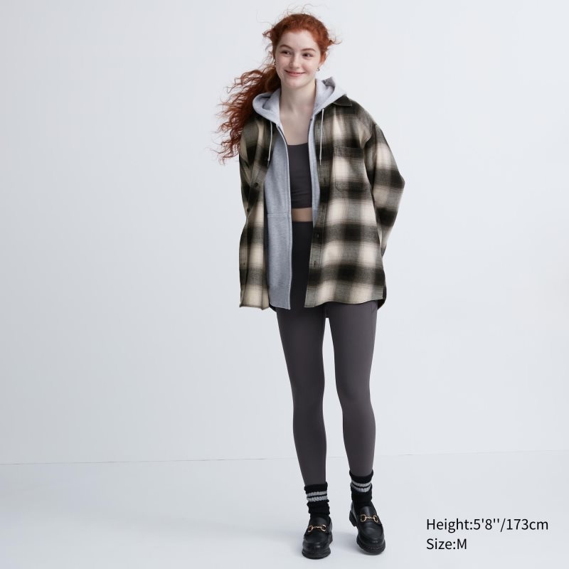 Black Uniqlo Flannel Checked Long-sleeve Men Shirts | 7932809
