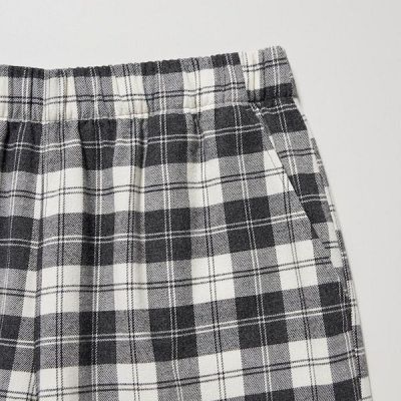 Black Uniqlo Flannel Women Pants | 4491195