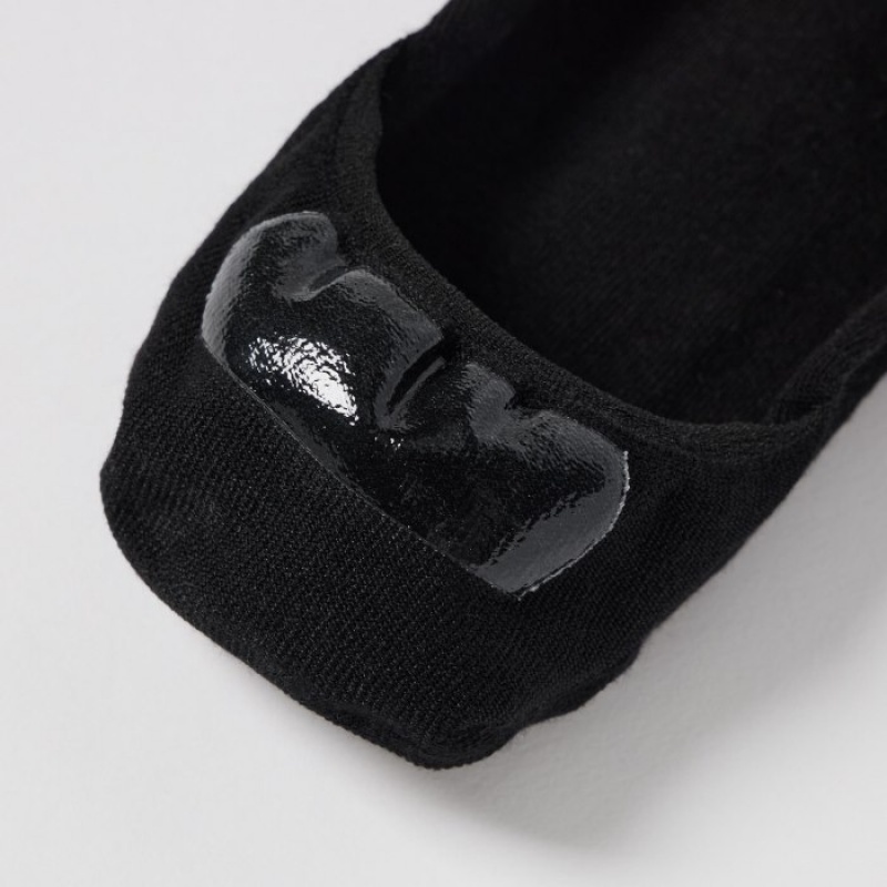 Black Uniqlo Footsies 3 Pack Low Cut Women Socks | 6432042