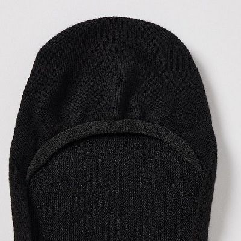 Black Uniqlo Footsies 3 Pack (Low Cut) Women Socks | 5062382