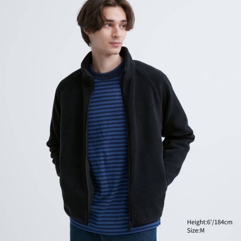 Black Uniqlo Full-Zip Women Fleece | 7896819