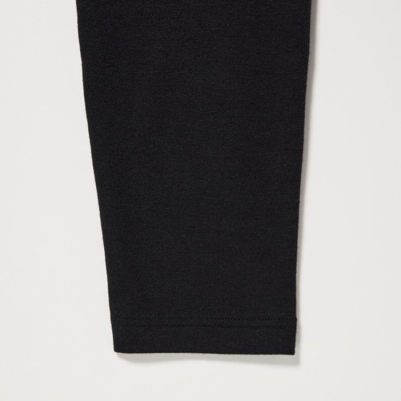 Black Uniqlo HEATTECH Cotton Extra Warm Women Leggings | 2660594