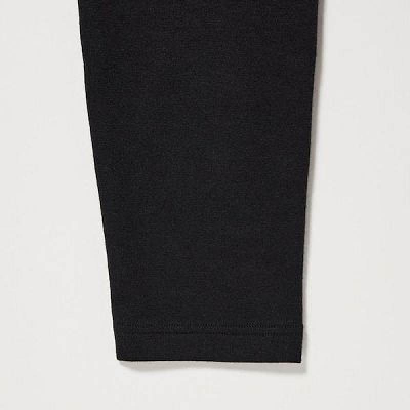 Black Uniqlo HEATTECH Cotton Women Leggings | 5079956