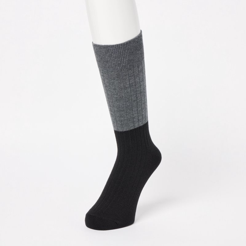 Black Uniqlo HEATTECH Men Socks | 2358904