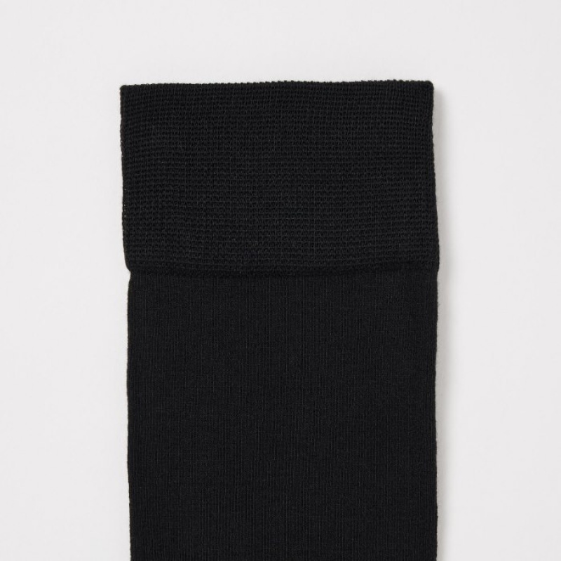 Black Uniqlo HEATTECH Over-The-Knee Women Socks | 8195895