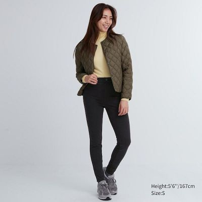 Black Uniqlo HEATTECH Ultra Stretch High-Rise Women Leggings | 6018780