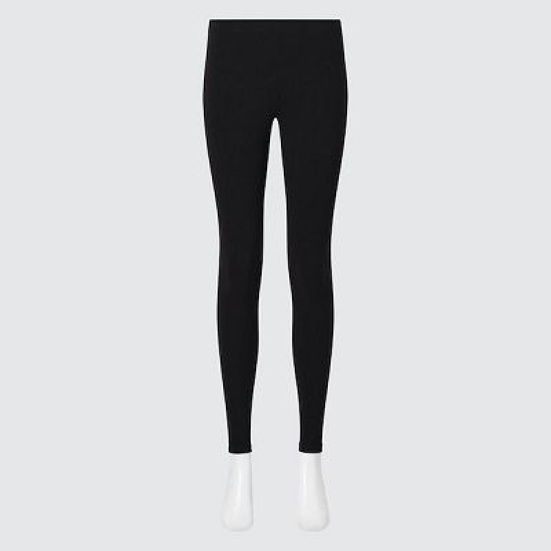 Black Uniqlo HEATTECH Ultra Warm Women Leggings | 7858743