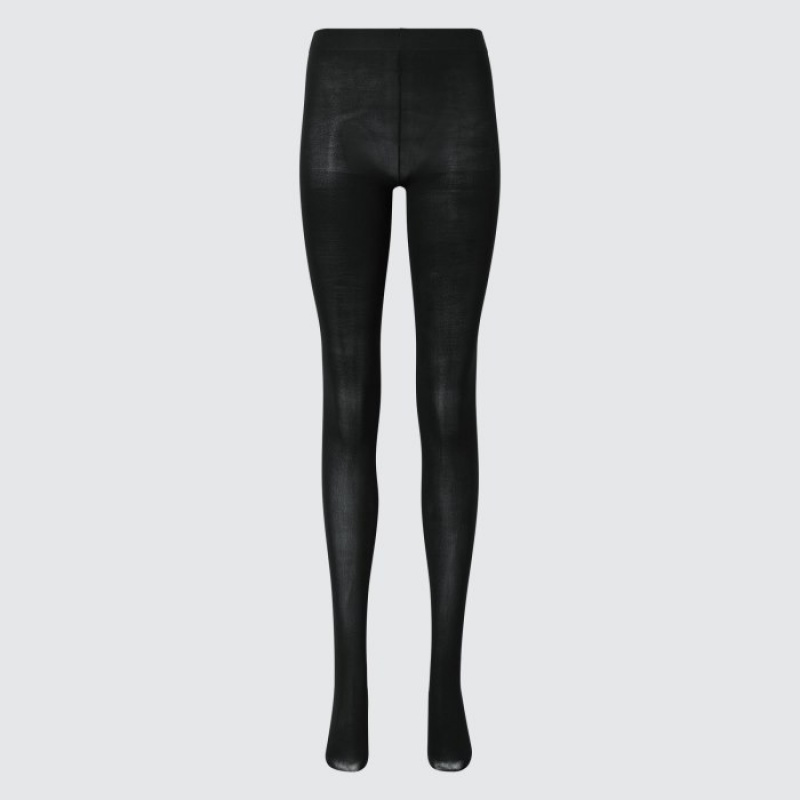 Black Uniqlo HEATTECH Women Tight | 760185