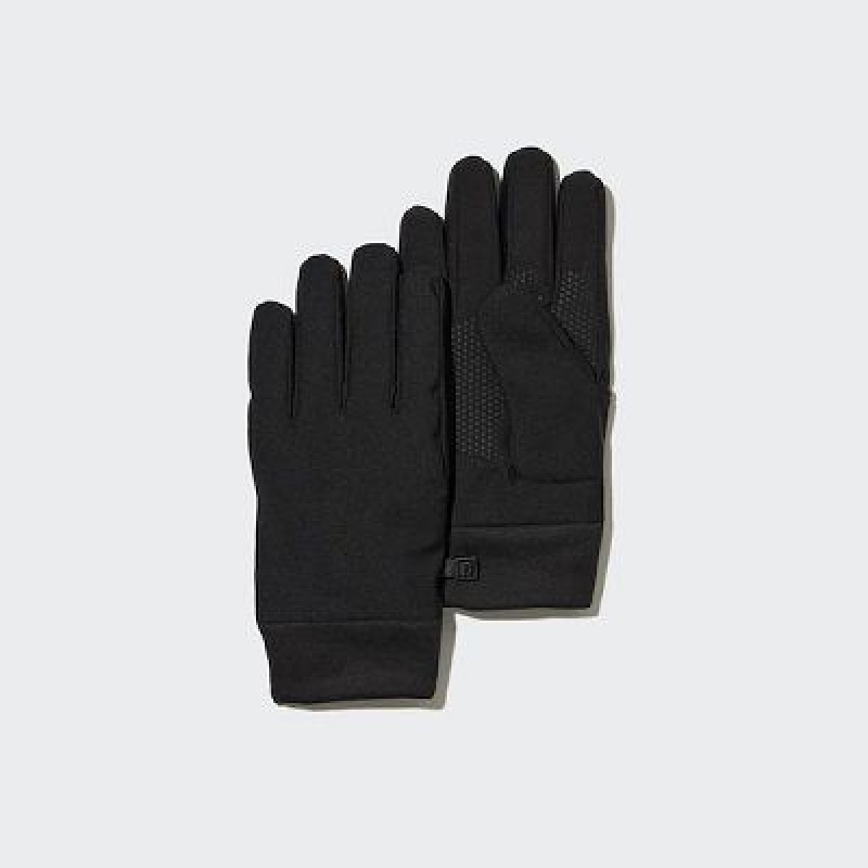 Black Uniqlo Heattech Lined Function Women Gloves | 4129955