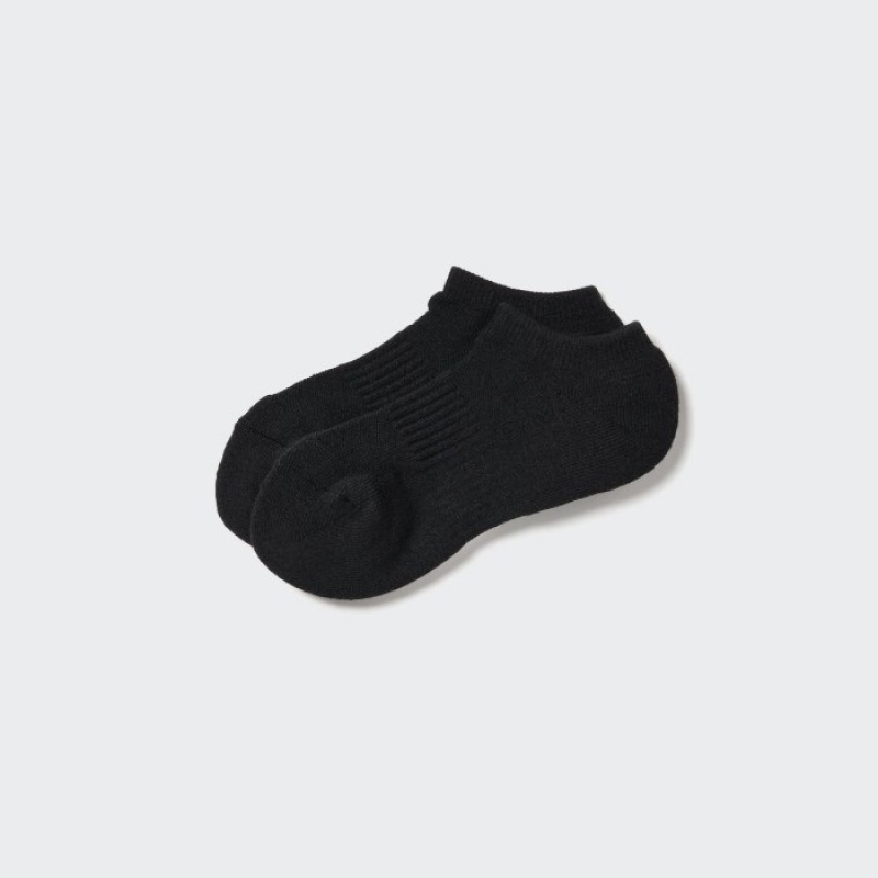 Black Uniqlo Heattech Short Women Socks | 2870482