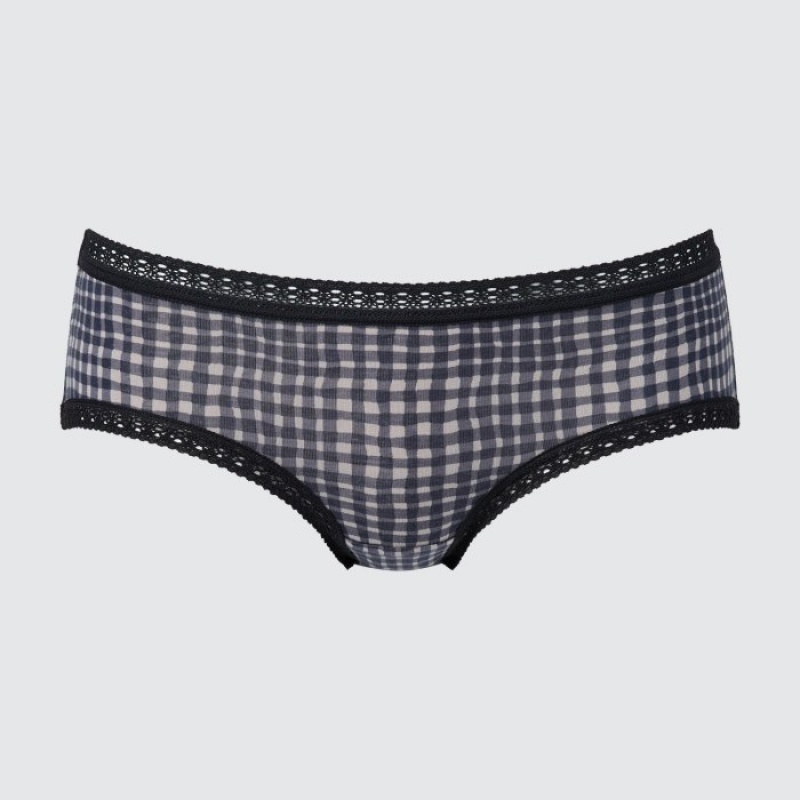 Black Uniqlo Hip Huggers Women Briefs | 7559061