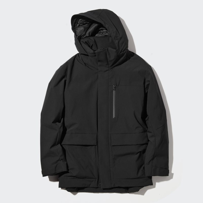Black Uniqlo Hybrid Down Men Parka | 9525480