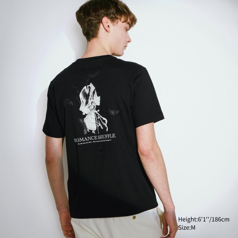 Black Uniqlo Introduction Of Detective Conan Case Closed Ut Short-sleeve Graphic Men T Shirts | 2161403