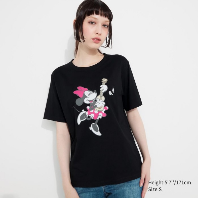 Black Uniqlo MAGIC FOR ALL FOREVER UT Short-Sleeve Women T Shirts | 8593634