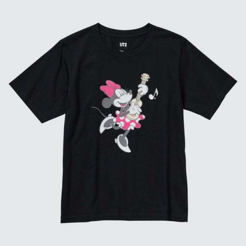 Black Uniqlo MAGIC FOR ALL FOREVER UT Short-Sleeve Women T Shirts | 8593634