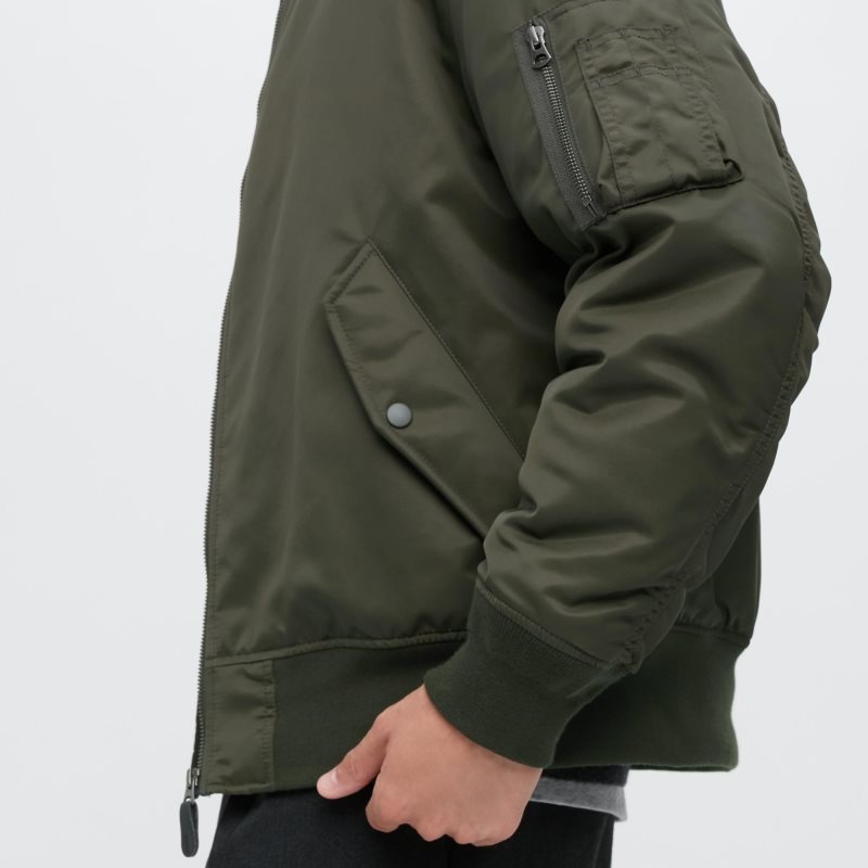 Black Uniqlo Ma-1 Men Jackets | 7129473