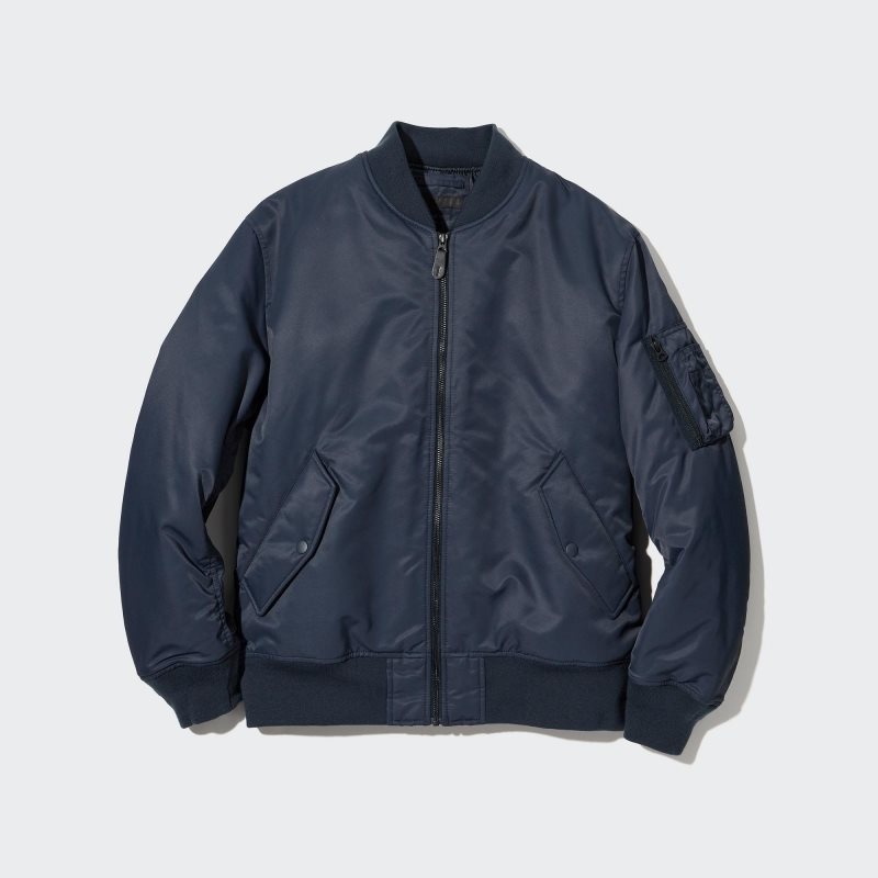 Black Uniqlo Ma-1 Men Jackets | 7129473