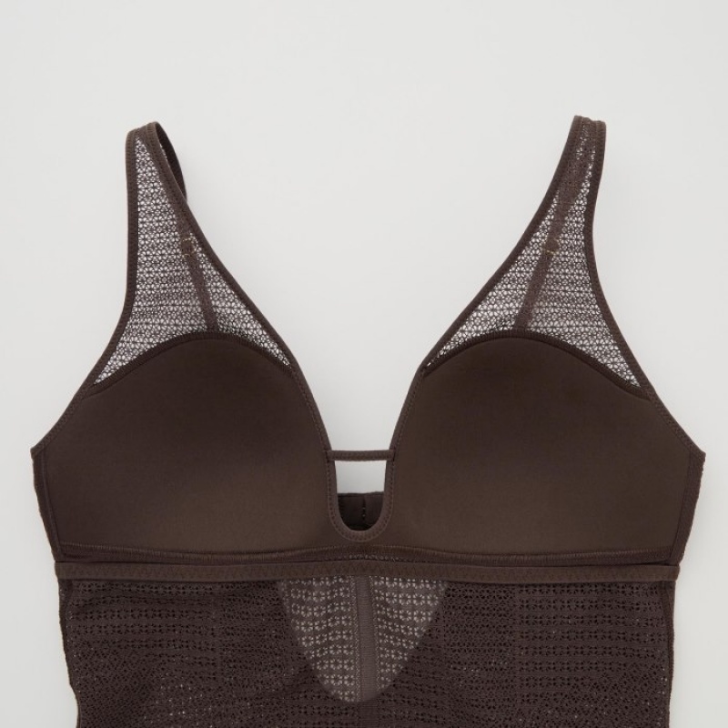 Black Uniqlo Mesh Women Bodysuit | 2639282