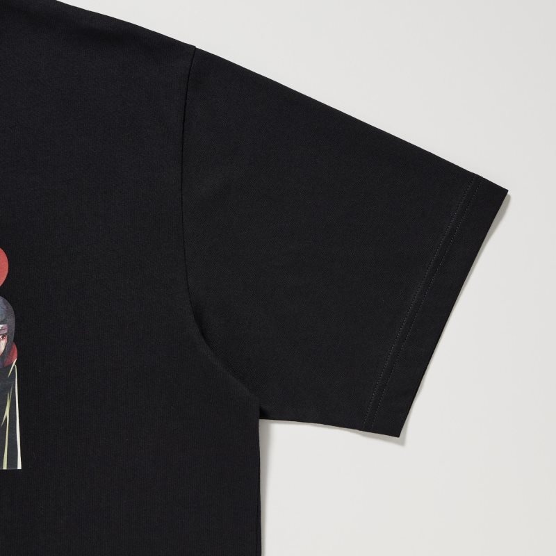 Black Uniqlo Naruto Ut Short-sleeve Graphic Akatsuki Organization Men T Shirts | 3420321