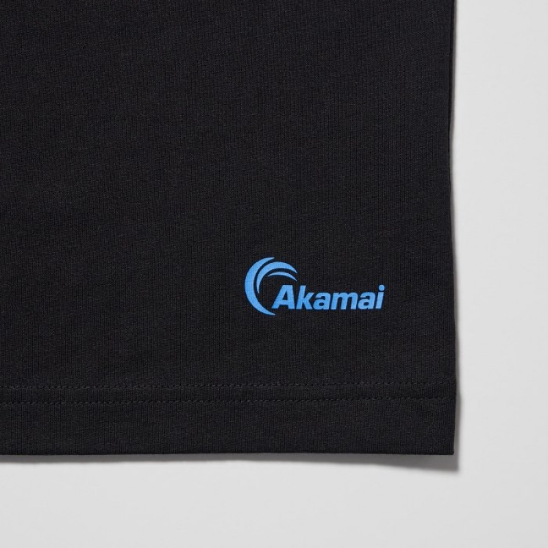 Black Uniqlo PEACE FOR ALL Short-Sleeve Graphic Akamai Women T Shirts | 6620910