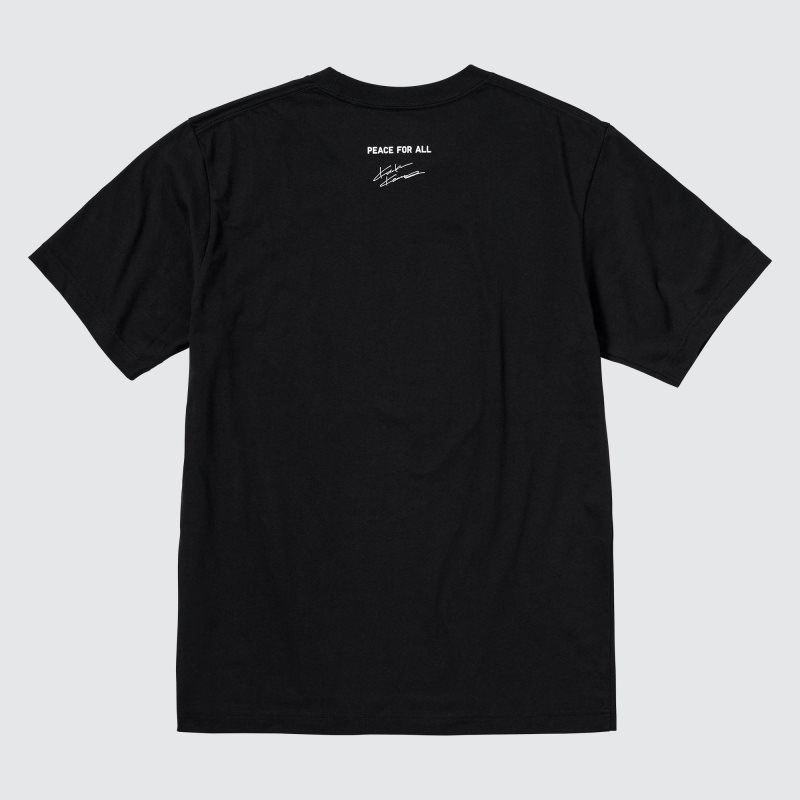 Black Uniqlo Peace For All Kosuke Kawamura Short-sleeve Graphic Men T Shirts | 2285126