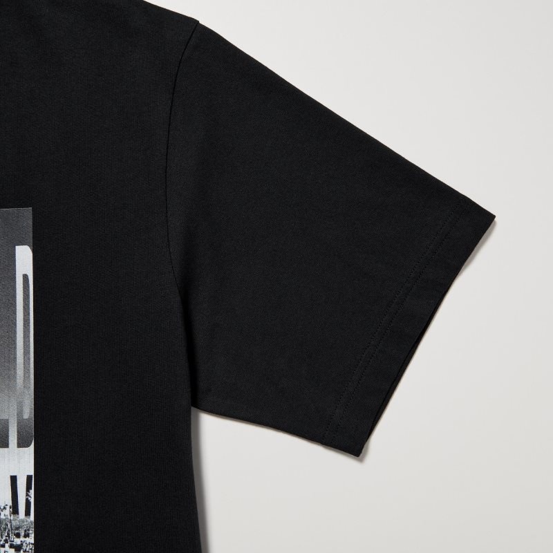 Black Uniqlo Peace For All Kosuke Kawamura Short-sleeve Graphic Men T Shirts | 2285126