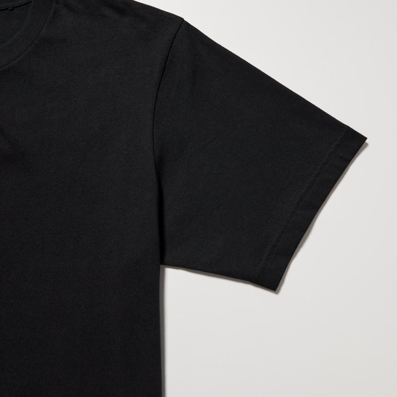 Black Uniqlo Peace For All Shingo Kunieda Short Sleeve Graphic Men T Shirts | 5102136