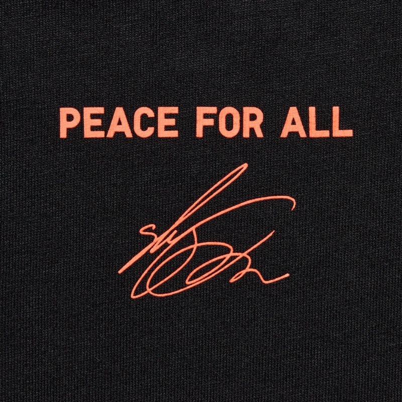 Black Uniqlo Peace For All Shingo Kunieda Short Sleeve Graphic Men T Shirts | 5102136