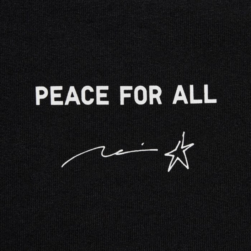 Black Uniqlo Peace For All Short-sleeve Graphic Rei Inamoto Women T Shirts | 6511387