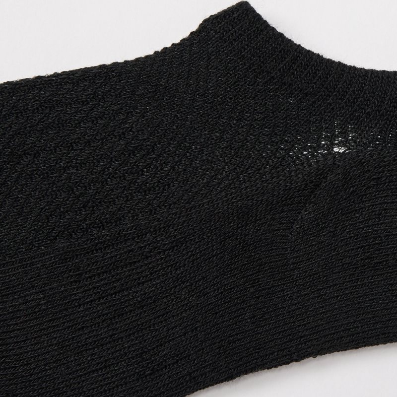 Black Uniqlo Pile Low Cut Men Socks | 4761222