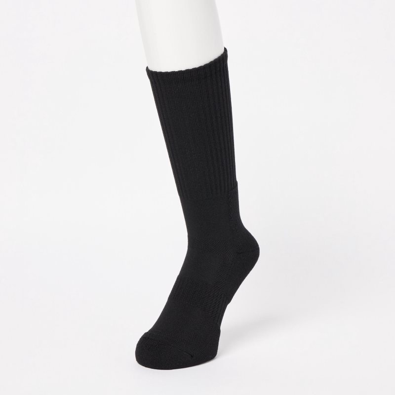 Black Uniqlo Pile Men Socks | 3763628