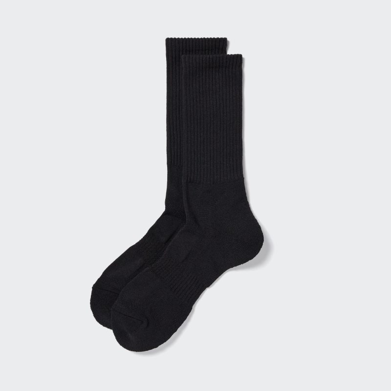 Black Uniqlo Pile Men Socks | 3763628