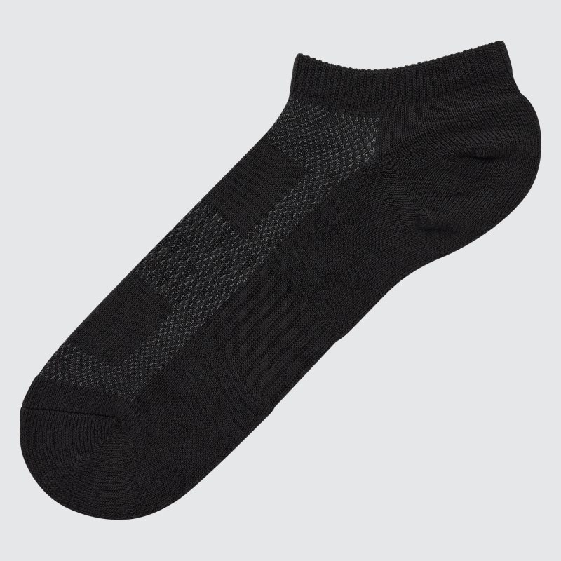 Black Uniqlo Pile Mesh Short Men Socks | 2957487