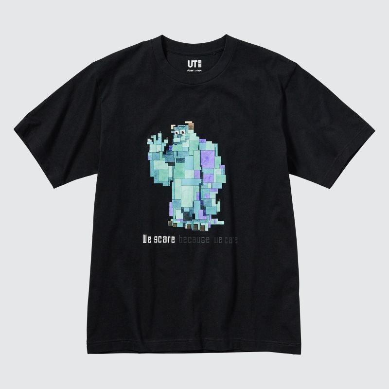 Black Uniqlo Pixar Art Ut Short-sleeve Graphic Adam Lister Men T Shirts | 9753051