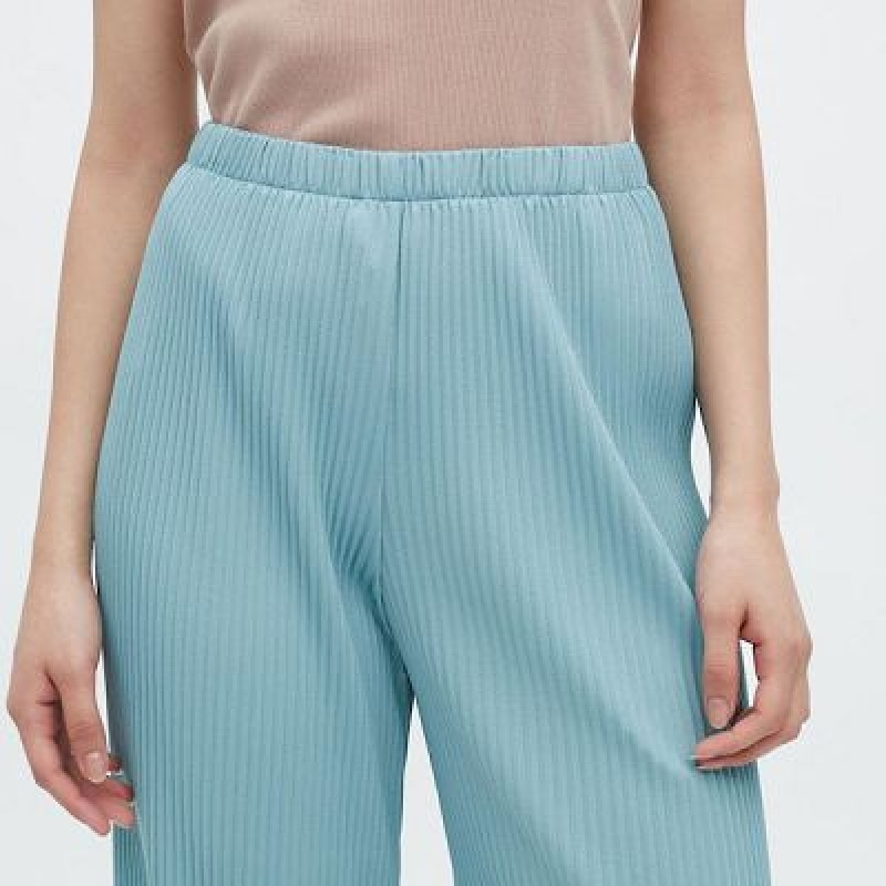 Black Uniqlo Pleated Straight Women Pants | 7117669